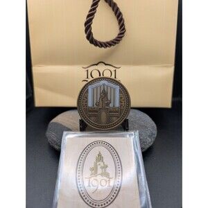 Disneyland 1901 Challenge Coin • Limited Issue • Includes Original 1901 Bag